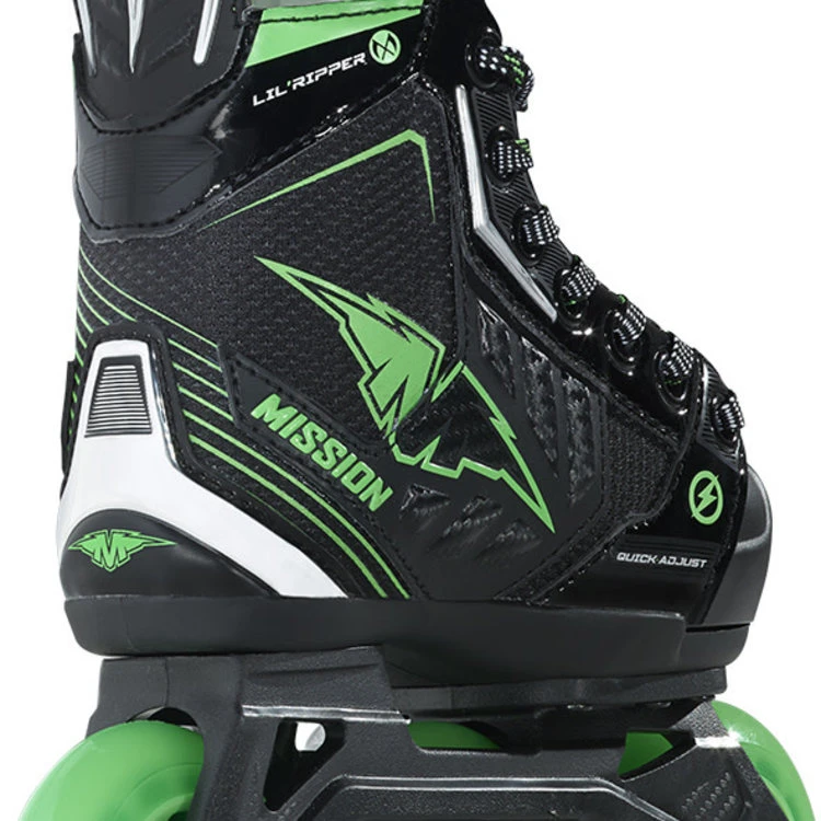 Bauer Mission Lil Ripper Adjustable Inline Hockey Skate - Youth 2 Bauer Mission Lil Ripper Adjustable Inline Hockey Skate - Youth - Image 2