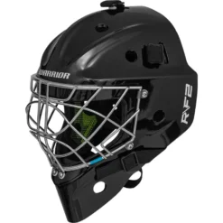 Warrior R/F2 E Certified Goal Helmet - Junior - Black