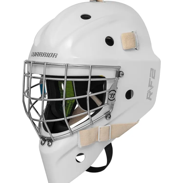 Warrior R/F2 E Certified Goal Helmet - Senior - White 1 Warrior R/F2 E Certified Goal Helmet - Senior - White