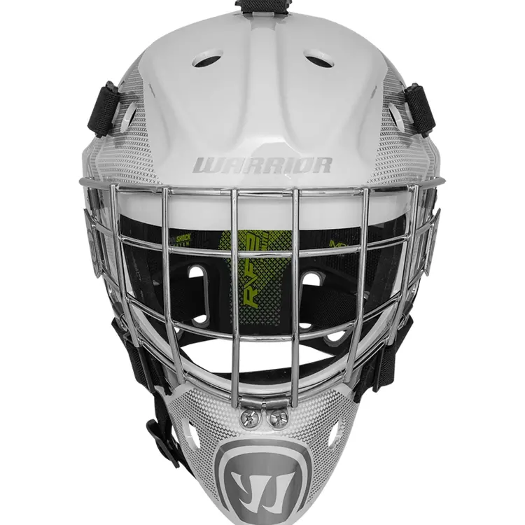 Warrior R/F2 E Certified Goal Helmet - Youth - White 2 Warrior R/F2 E Certified Goal Helmet - Youth - White - Image 2