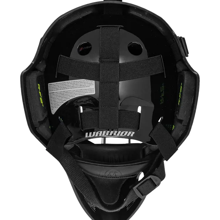 Warrior R/F2 E Certified Goal Helmet - Youth - Black 4 Warrior R/F2 E Certified Goal Helmet - Youth - Black - Image 4