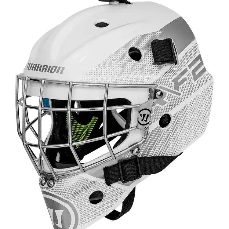 Warrior R/F2 E Certified Goal Helmet - Youth - White 1 Warrior R/F2 E Certified Goal Helmet - Youth - White